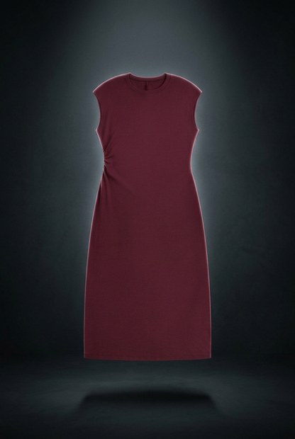 Women's Ruched Sleeveless Dress