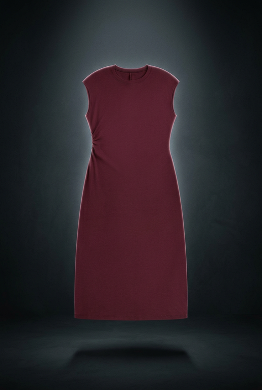 Women's Ruched Sleeveless Dress