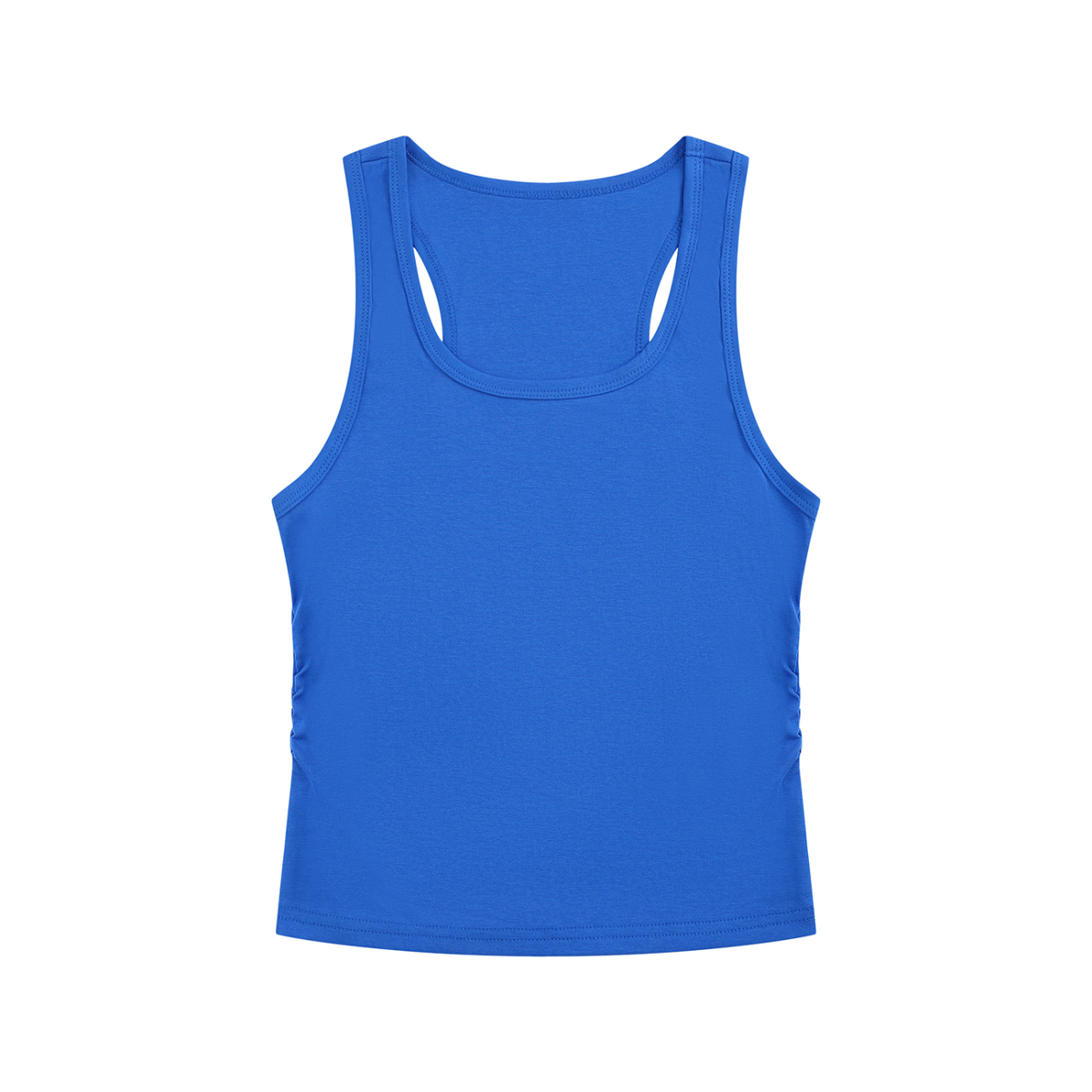 Women's Ruched Tank Top in klein blue