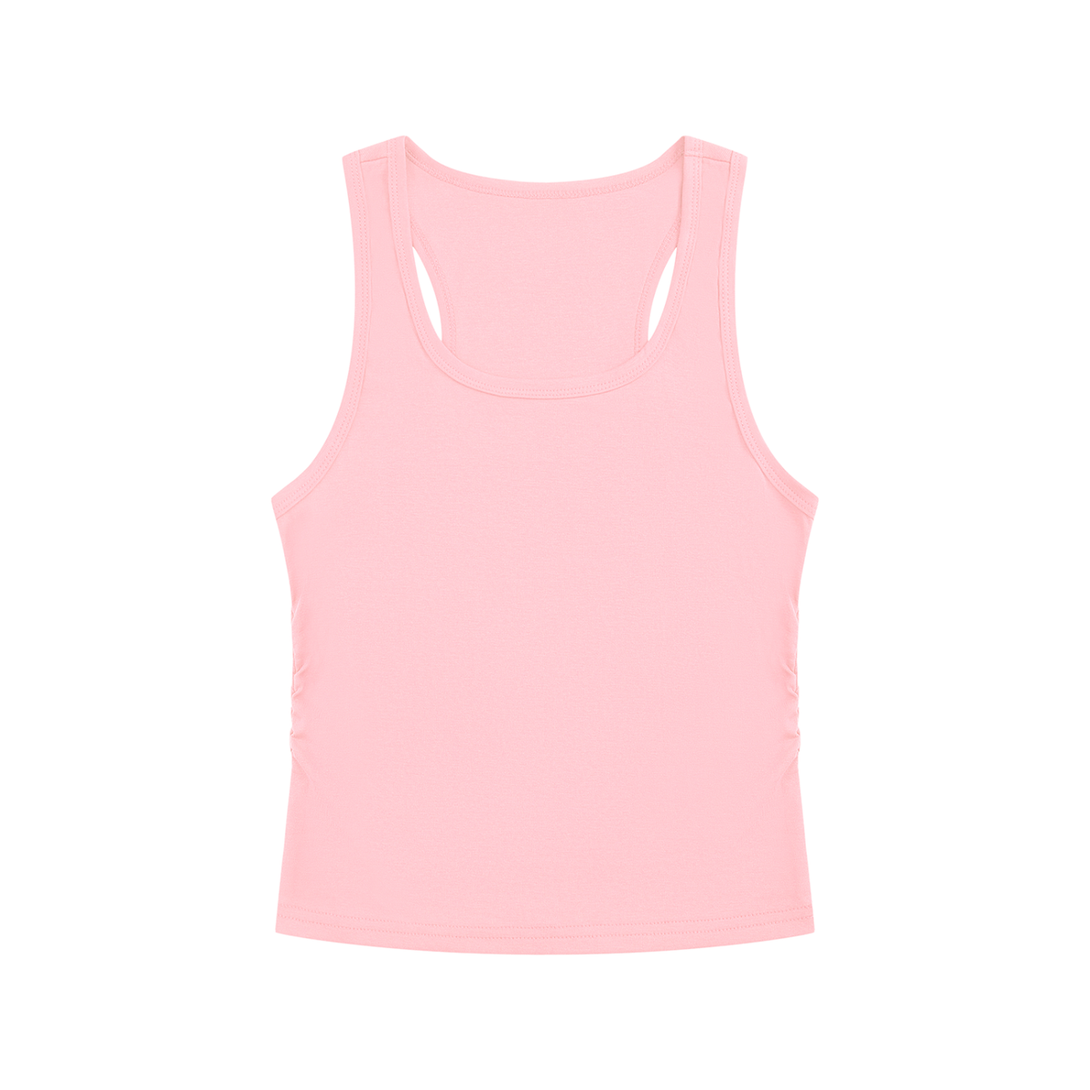 Women's Ruched Tank Top in pink