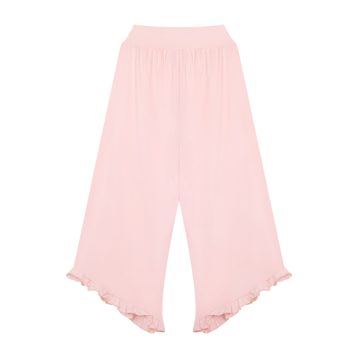 Women's Ruched Wide Leg Pants in pink, alternate angle