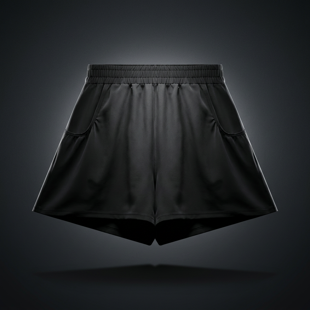Women's Ruched Yoga Shorts, view 1