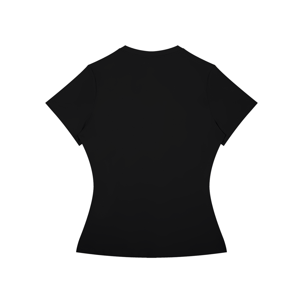 Women's Skinny Fit Performance T-Shirt in black, alternate angle