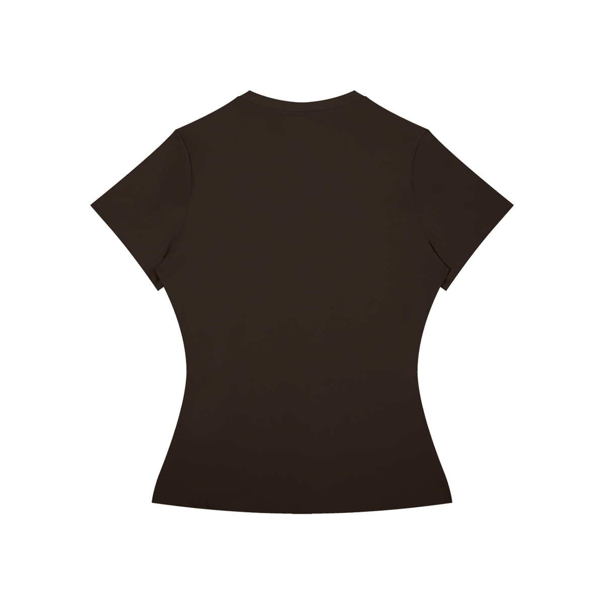 Women's Skinny Fit Performance T-Shirt in coffee, alternate angle