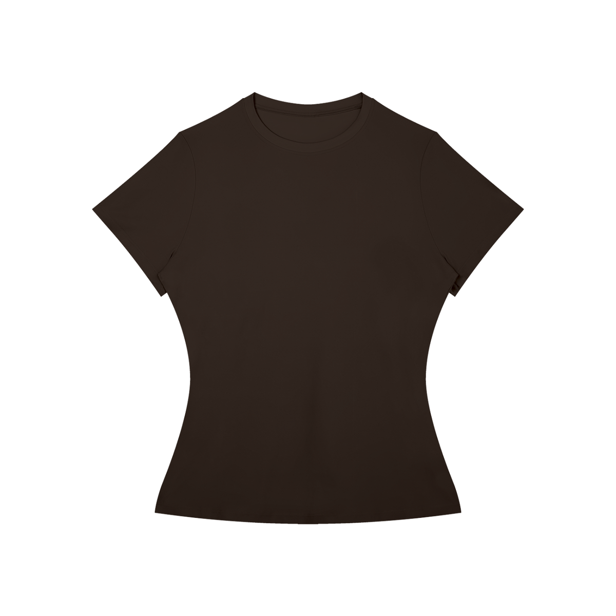Women's Skinny Fit Performance T-Shirt in coffee