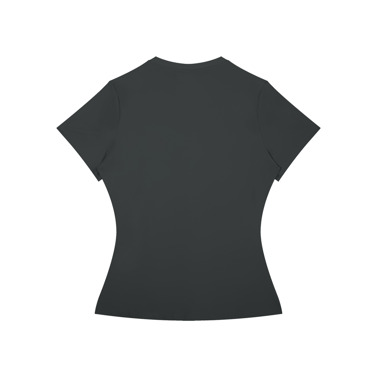 Women's Skinny Fit Performance T-Shirt in dark gray, alternate angle