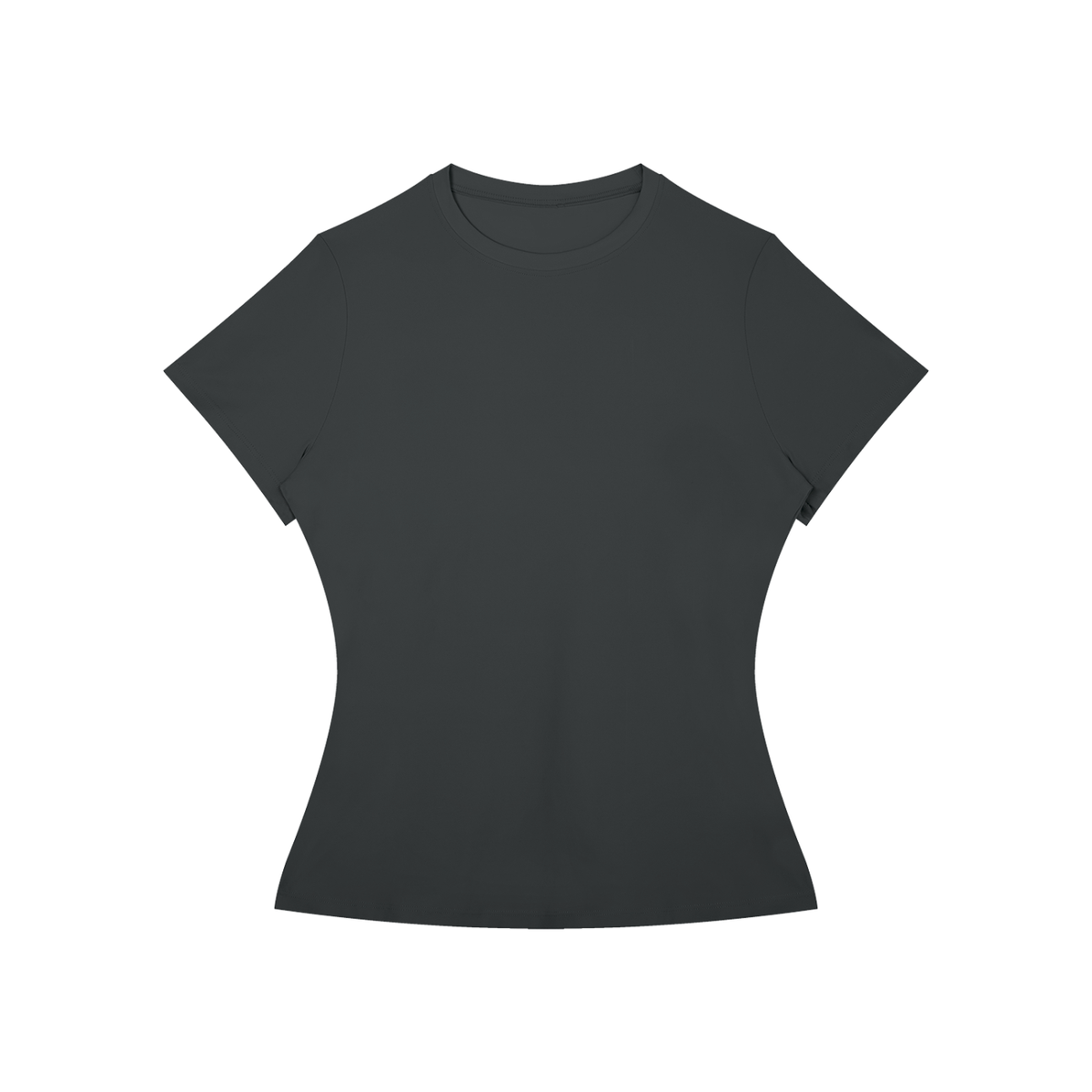 Women's Skinny Fit Performance T-Shirt in dark gray