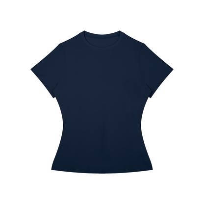 Women's Skinny Fit Performance T-Shirt in navy blue