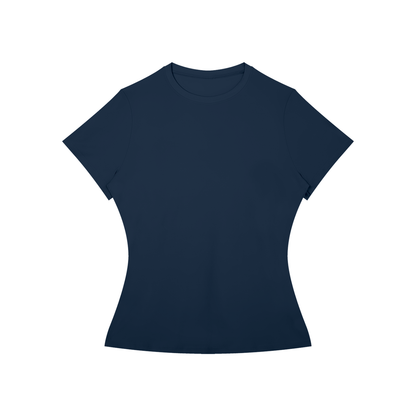 Women's Skinny Fit Performance T-Shirt in royal blue