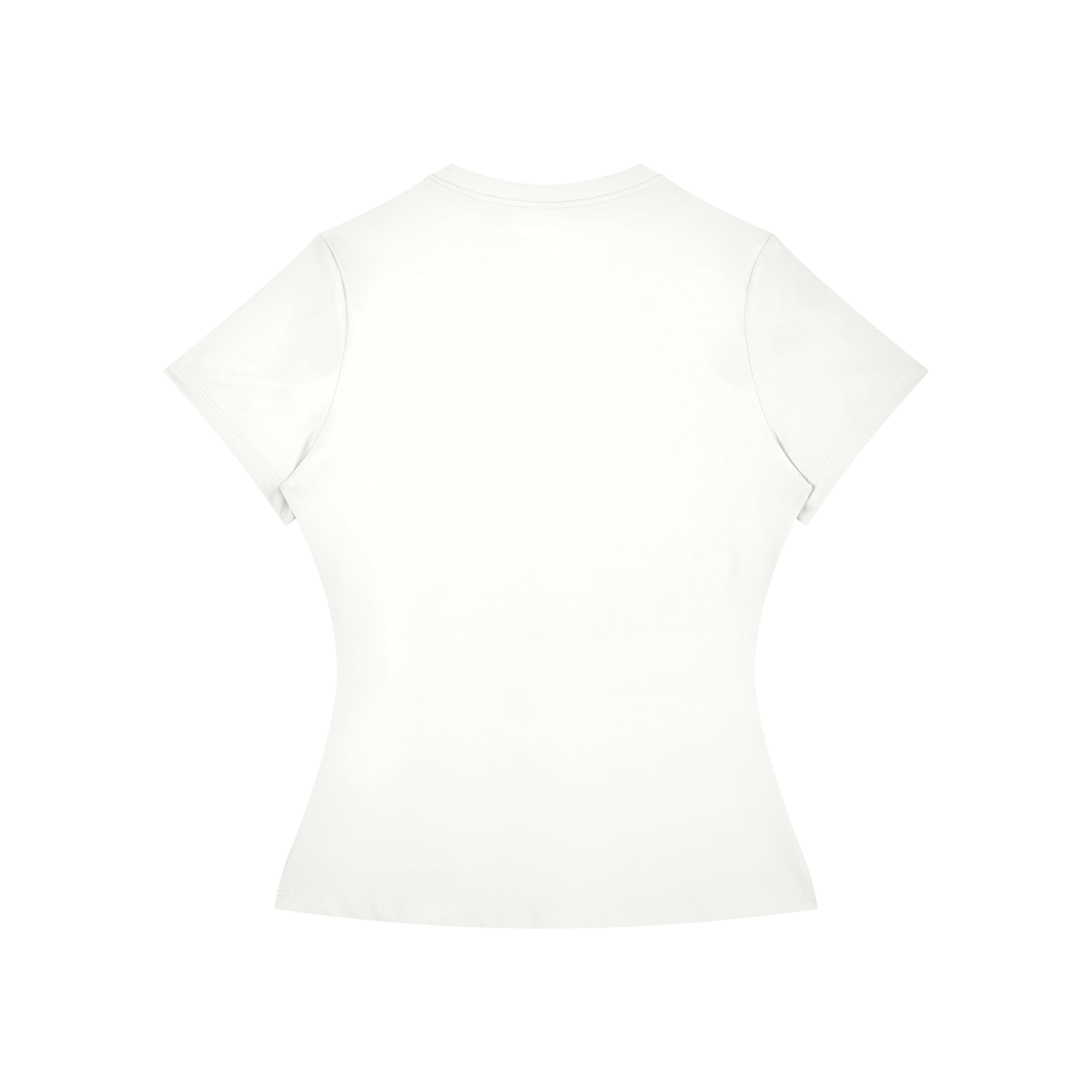 Women's Skinny Fit Performance T-Shirt in white, alternate angle