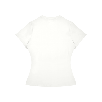 Women's Skinny Fit Performance T-Shirt in white, alternate angle