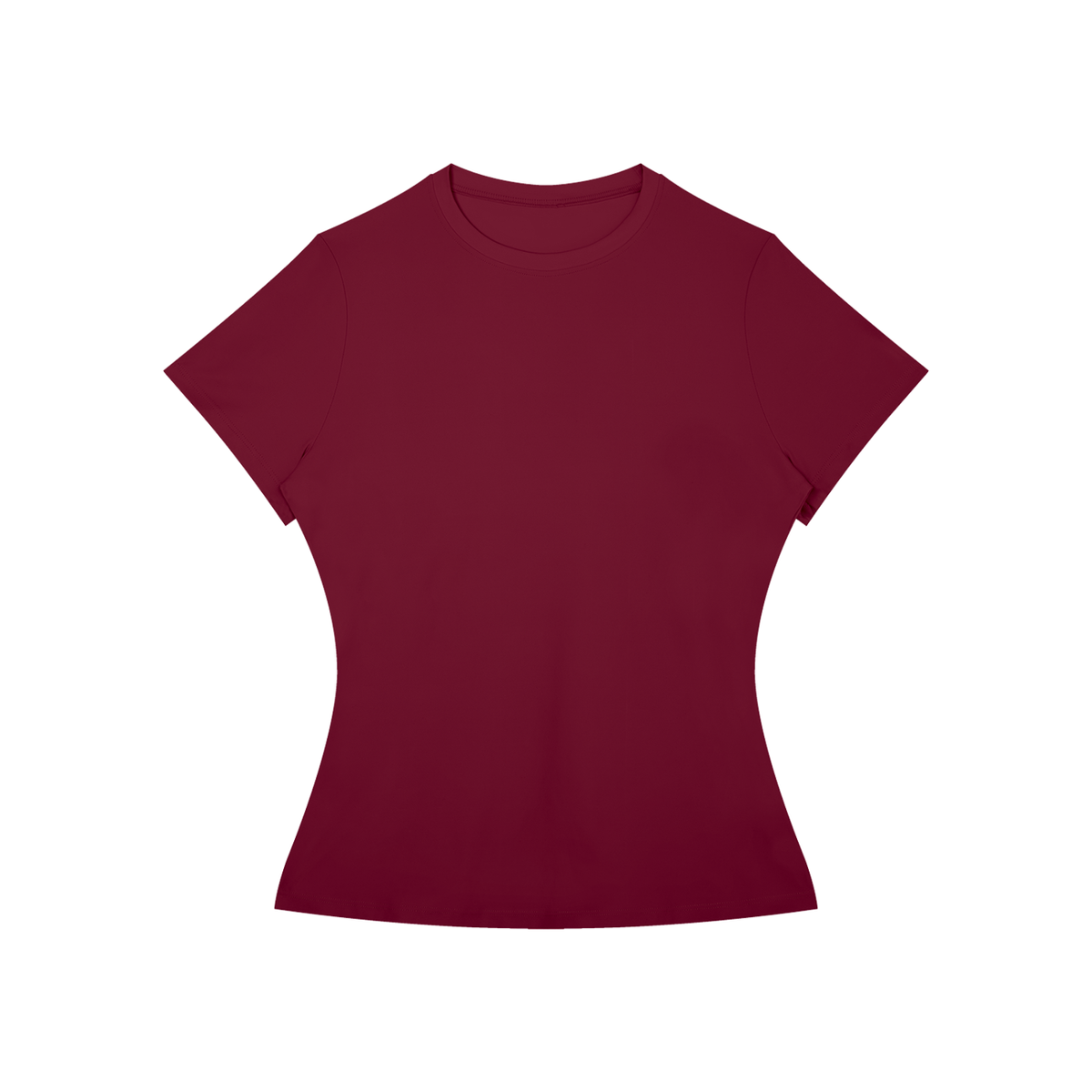 Women's Skinny Fit Performance T-Shirt in wine red