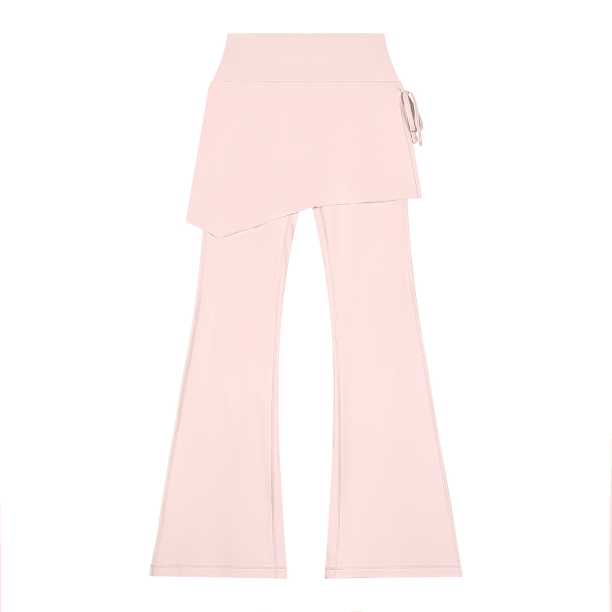Women's Skirted Flare Yoga Leggings in light pink