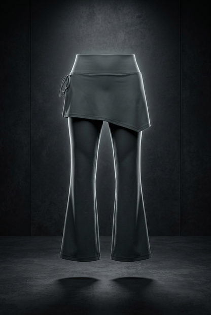 Women's Skirted Flare Yoga Leggings, view 1