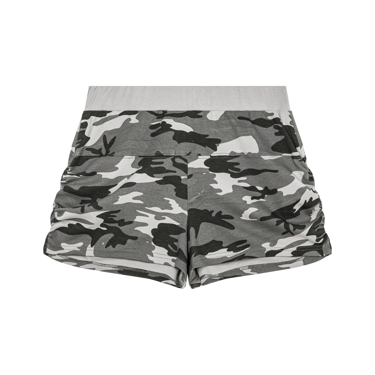 Women's Slim Camo Shorts in gray camo
