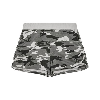 Women's Slim Camo Shorts in gray camo