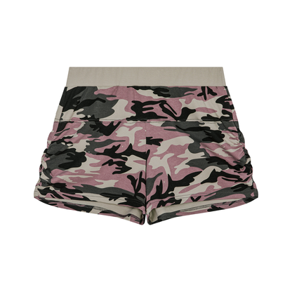 Women's Slim Camo Shorts in pink camo