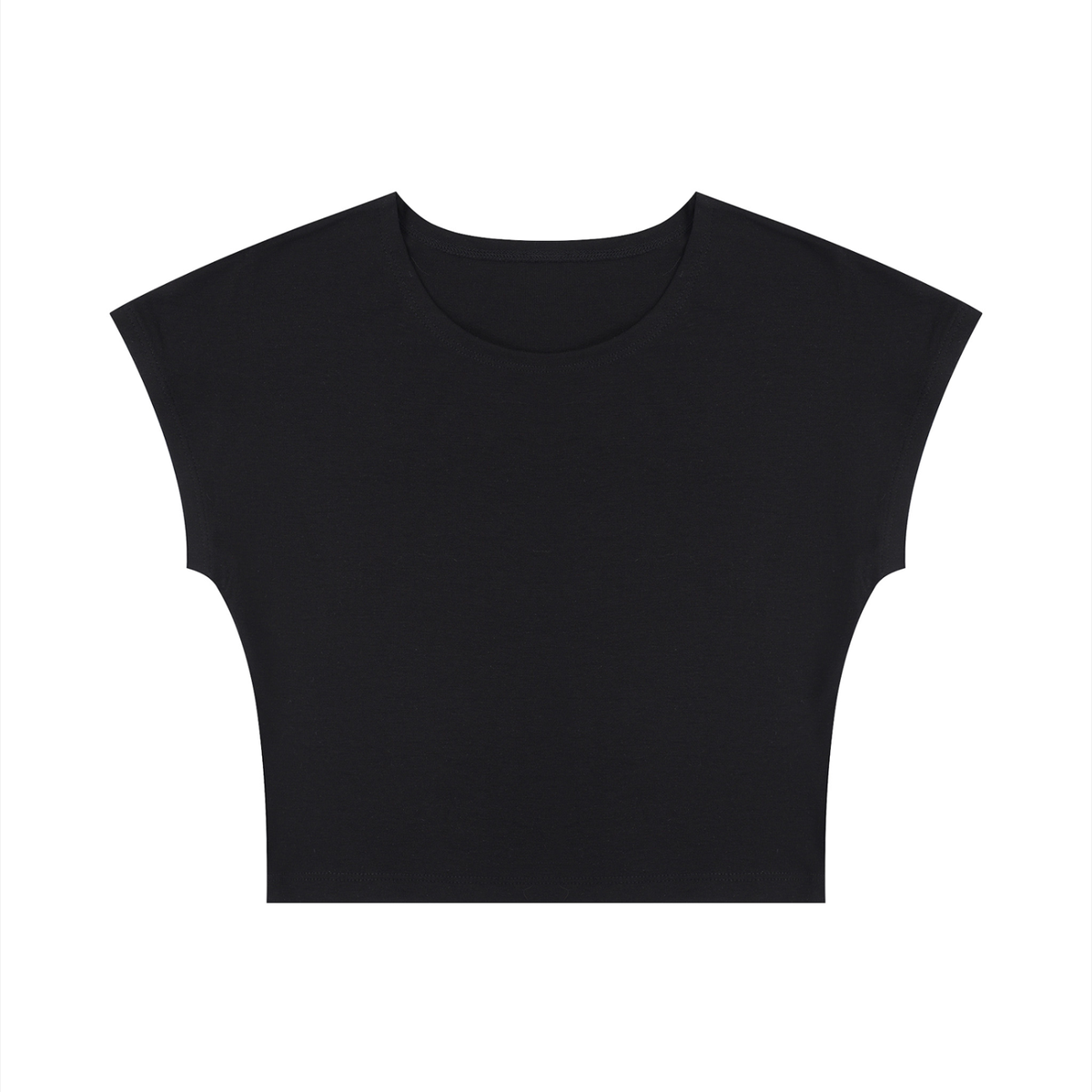 Women's Slim Crop T-Shirt in black