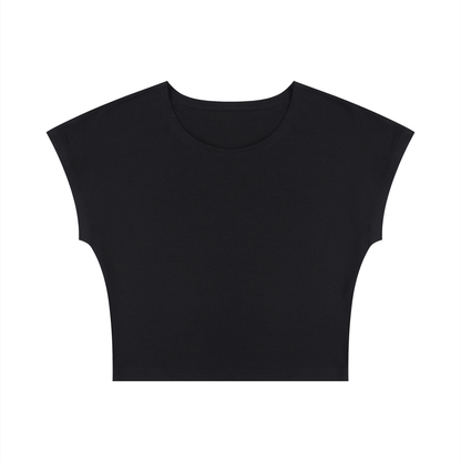 Women's Slim Crop T-Shirt in black