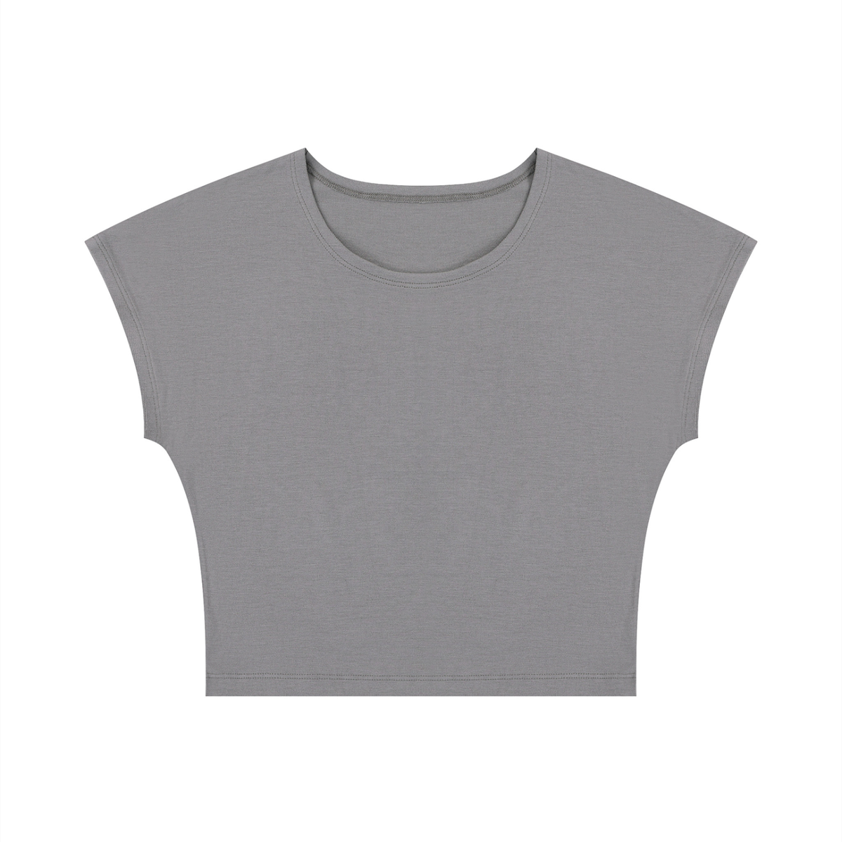 Women's Slim Crop T-Shirt in gray