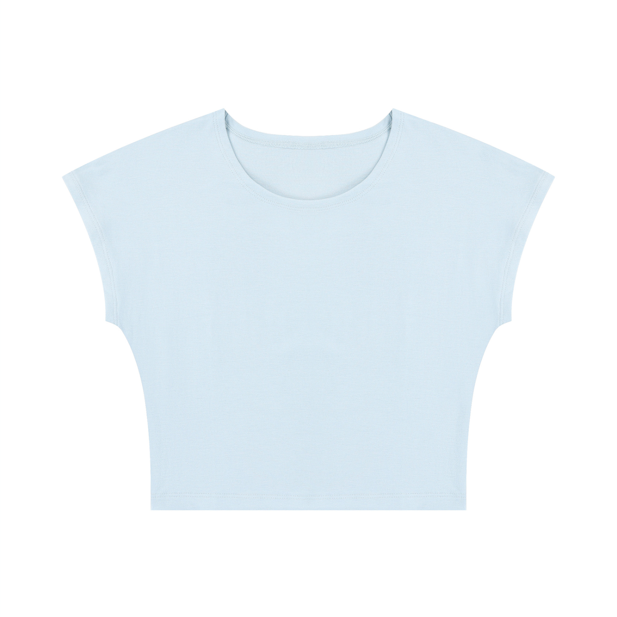 Women's Slim Crop T-Shirt in light blue