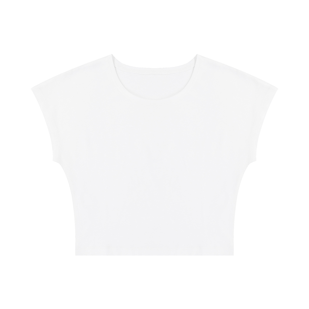 Women's Slim Crop T-Shirt in white