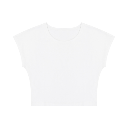 Women's Slim Crop T-Shirt in white