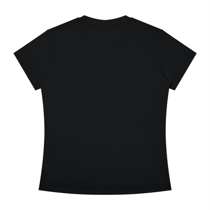 Women's Slim Fit Crewneck T-Shirt in black, alternate angle