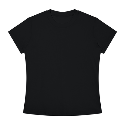 Women's Slim Fit Crewneck T-Shirt in black