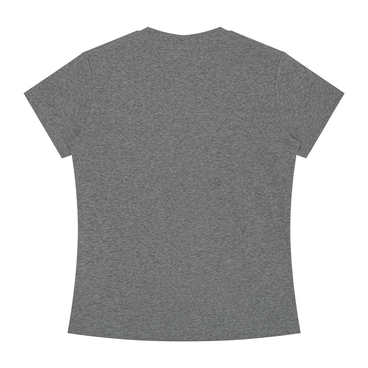 Women's Slim Fit Crewneck T-Shirt in dark gray, alternate angle