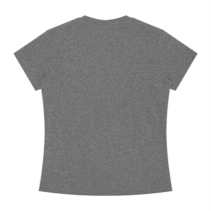Women's Slim Fit Crewneck T-Shirt in dark gray, alternate angle