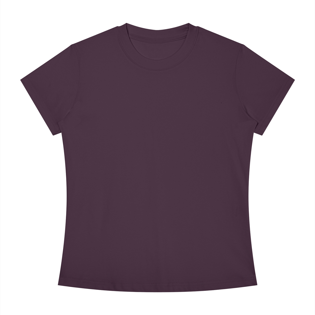 Women's Slim Fit Crewneck T-Shirt in deep purple