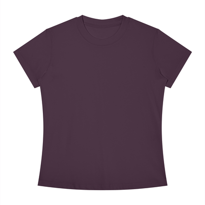 Women's Slim Fit Crewneck T-Shirt in deep purple