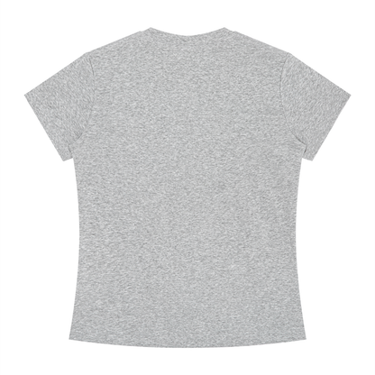 Women's Slim Fit Crewneck T-Shirt in flower gray, alternate angle