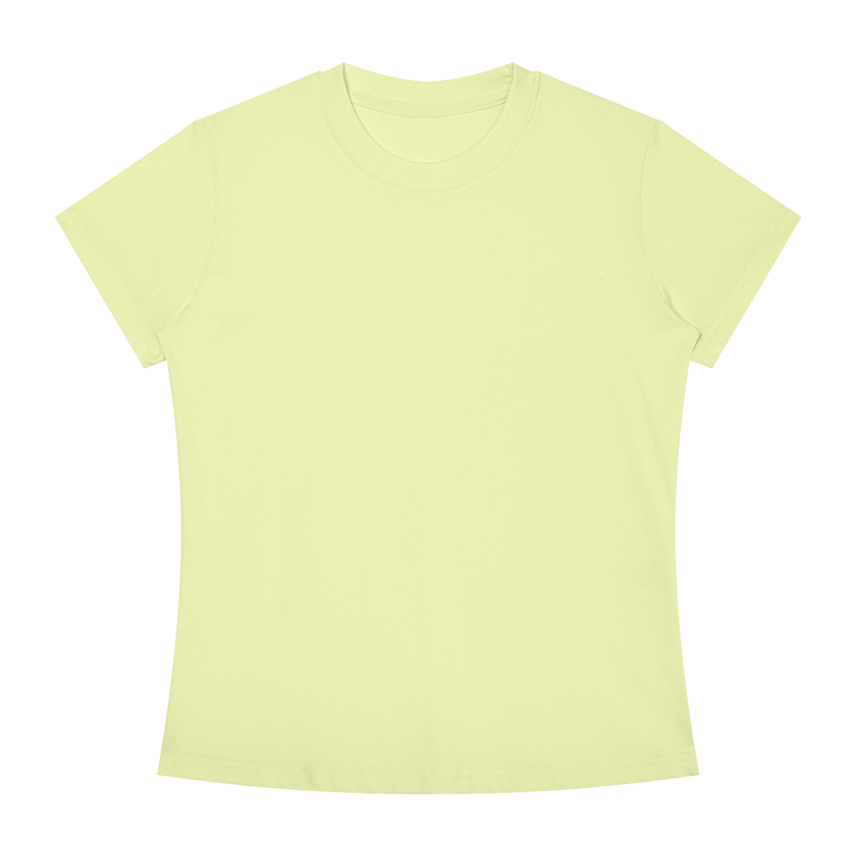 Women's Slim Fit Crewneck T-Shirt in light green