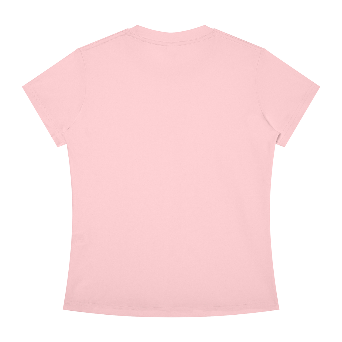 Women's Slim Fit Crewneck T-Shirt in light pink, alternate angle