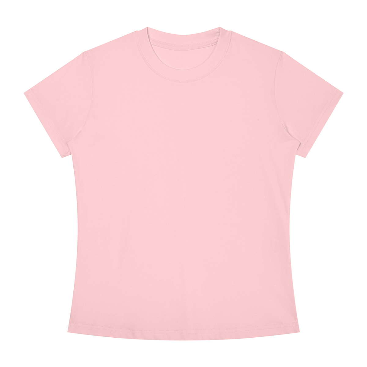 Women's Slim Fit Crewneck T-Shirt in light pink
