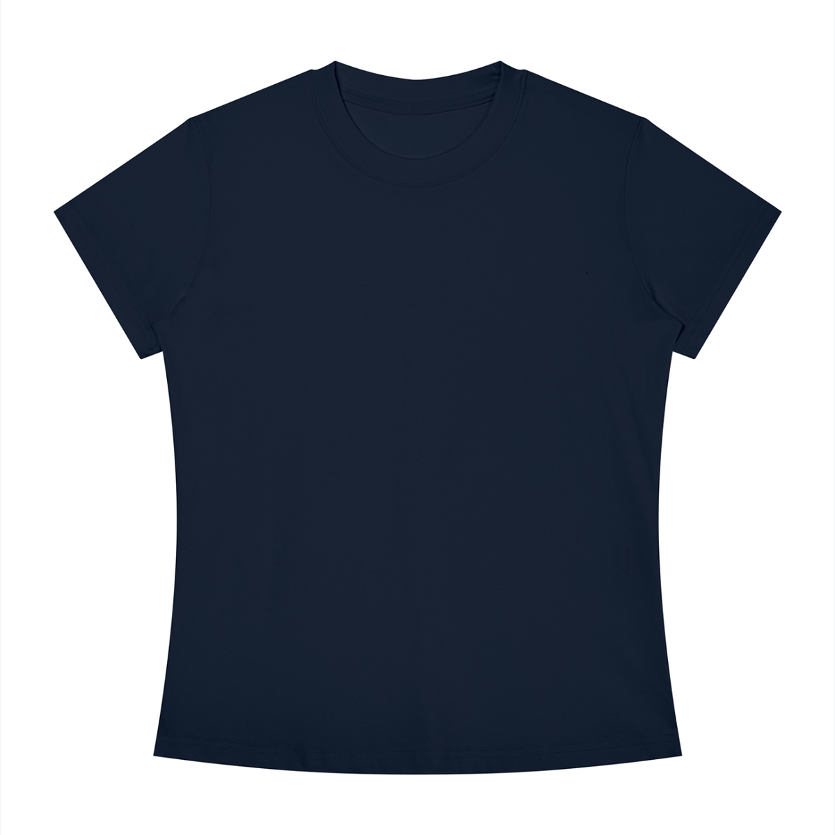 Women's Slim Fit Crewneck T-Shirt in navy blue