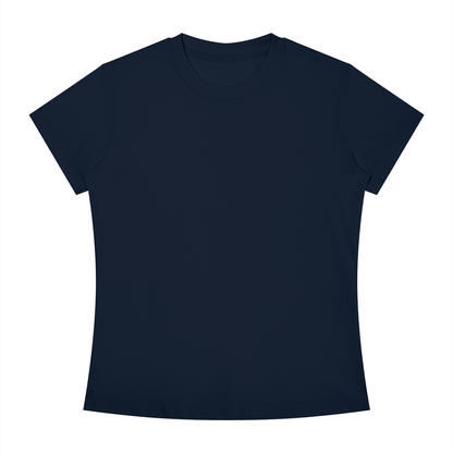 Women's Slim Fit Crewneck T-Shirt in navy blue