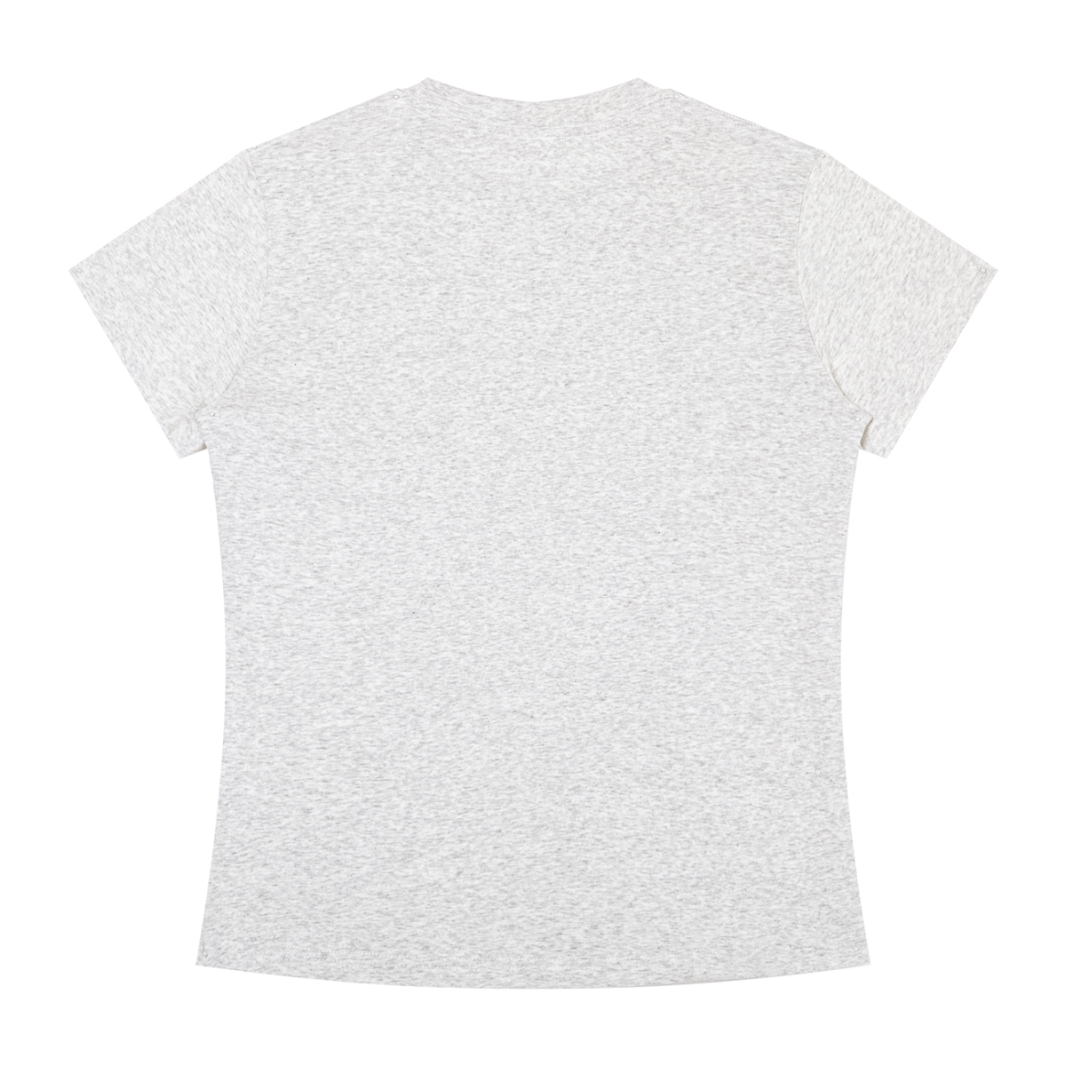 Women's Slim Fit Crewneck T-Shirt in oat gray, alternate angle