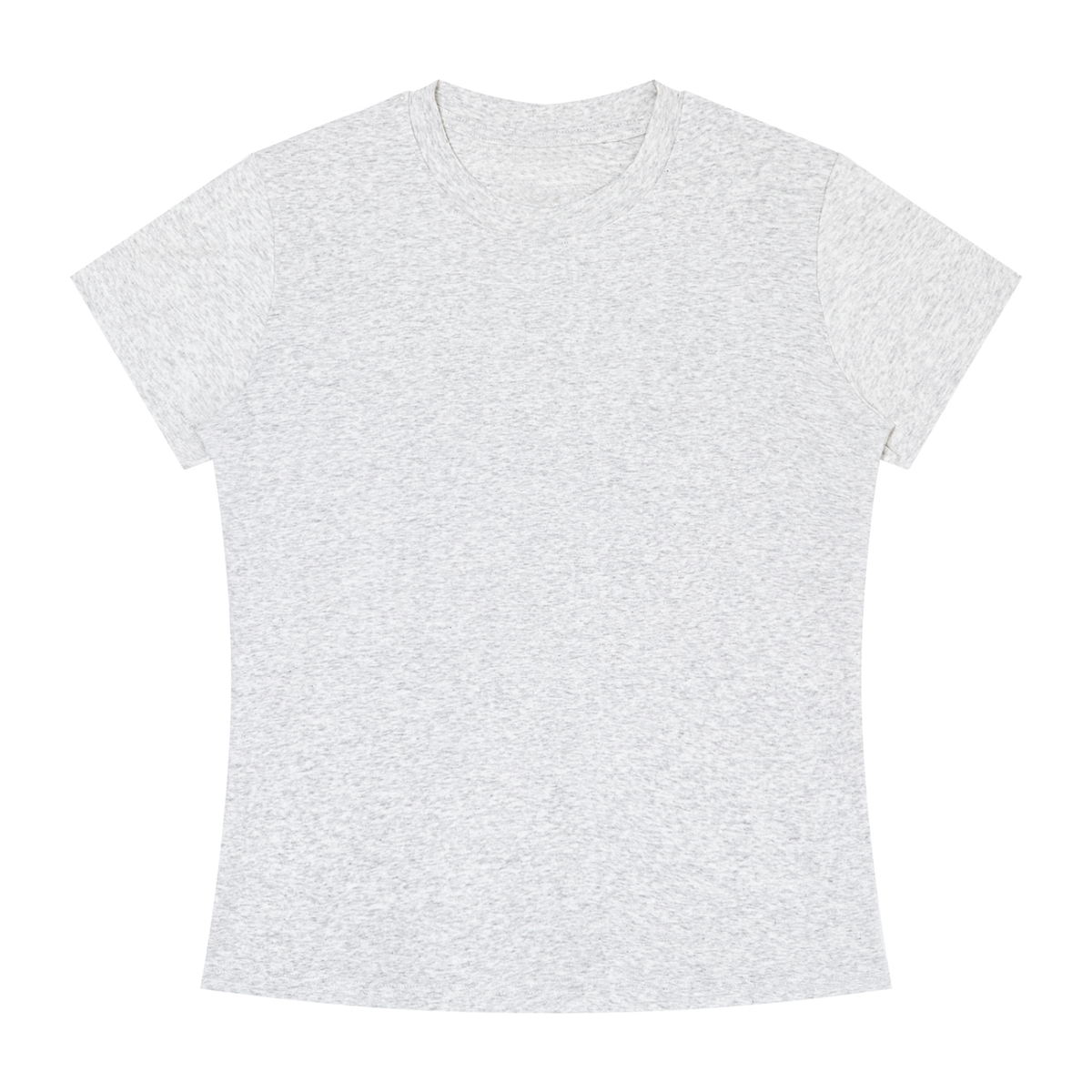 Women's Slim Fit Crewneck T-Shirt in oat gray