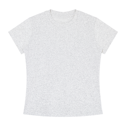 Women's Slim Fit Crewneck T-Shirt in oat gray