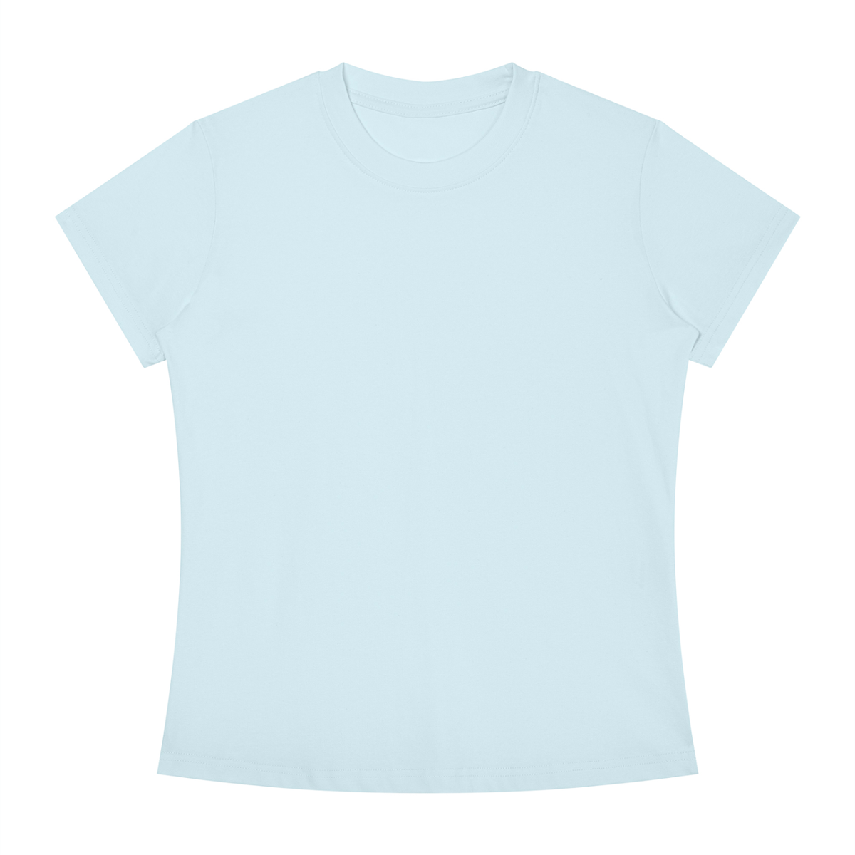 Women's Slim Fit Crewneck T-Shirt in sky blue