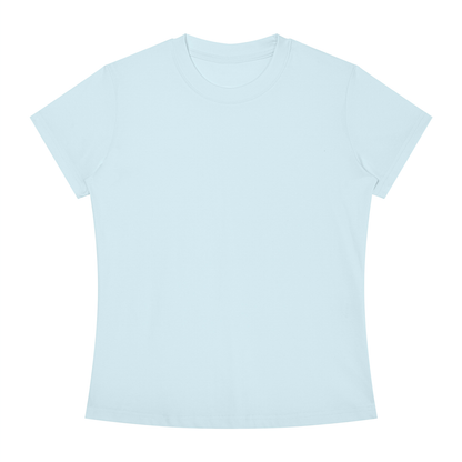 Women's Slim Fit Crewneck T-Shirt in sky blue