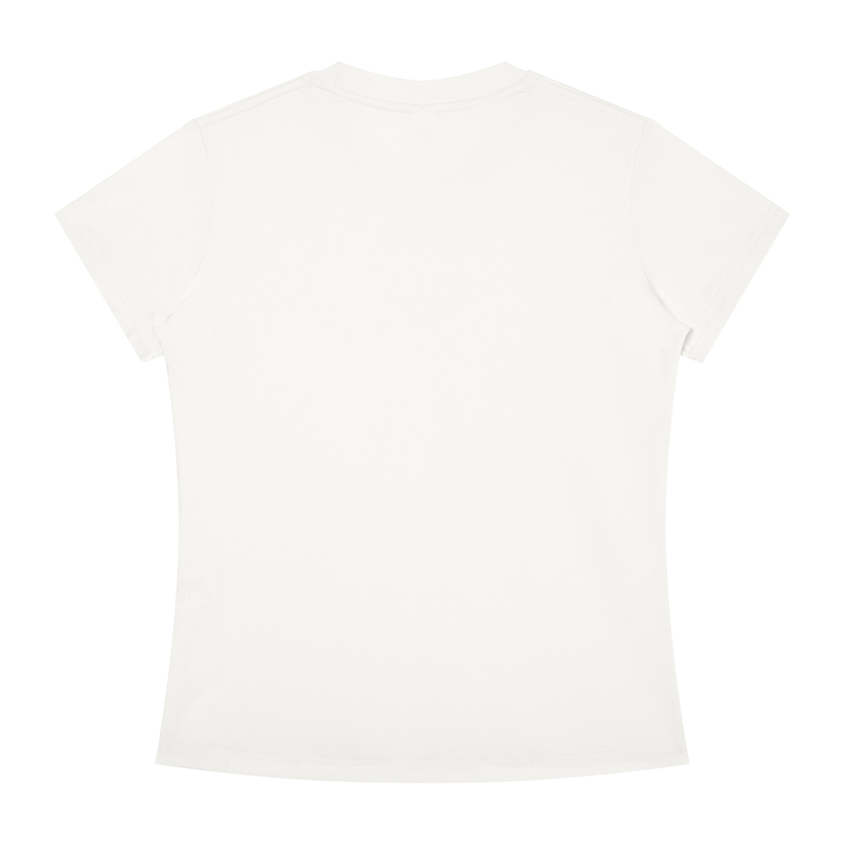 Women's Slim Fit Crewneck T-Shirt in white, alternate angle