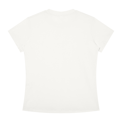 Women's Slim Fit Crewneck T-Shirt in white, alternate angle