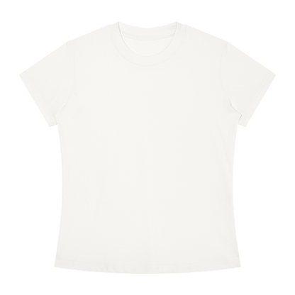 Women's Slim Fit Crewneck T-Shirt in white