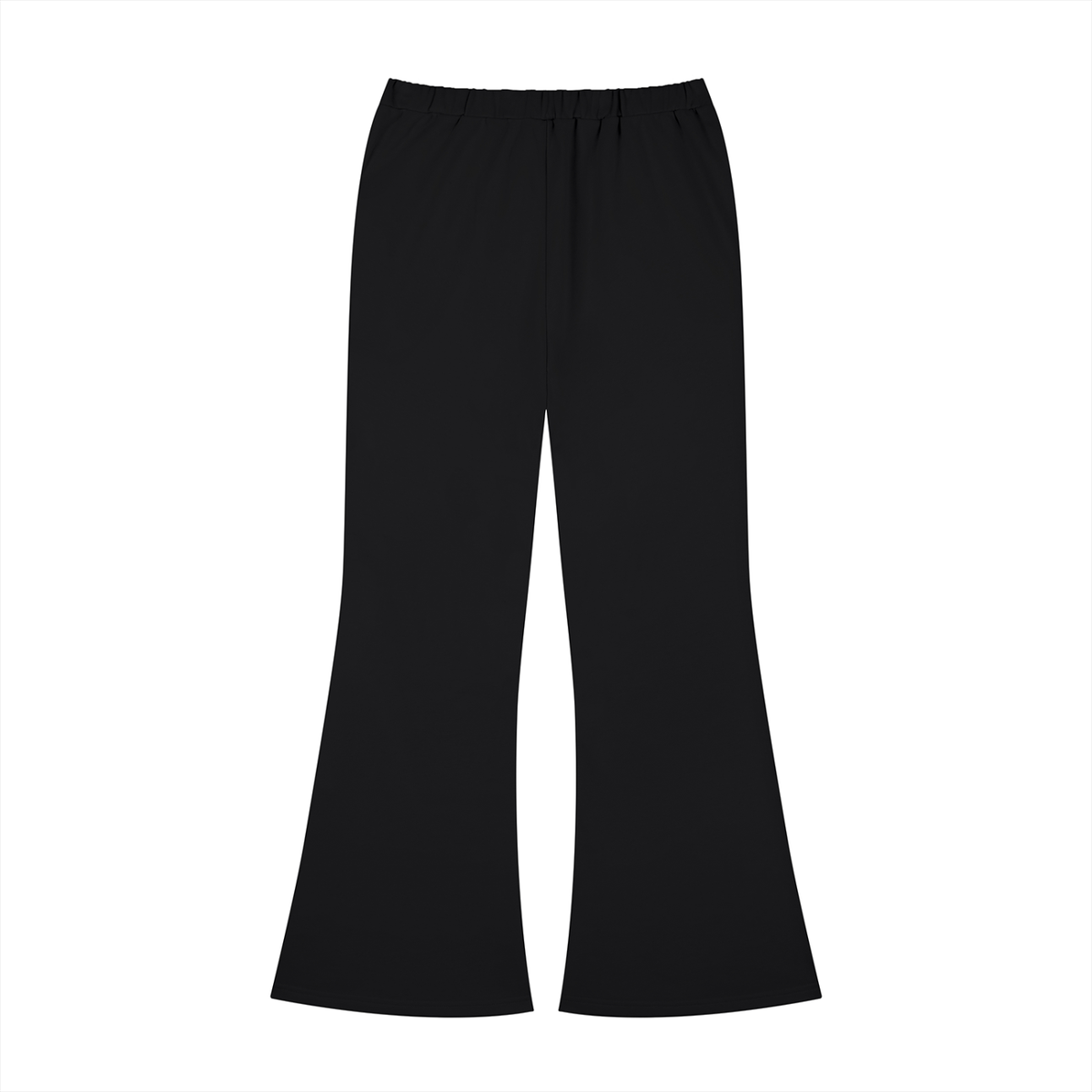 Women's Slim-Fit Flared Sweatpants in black, alternate angle