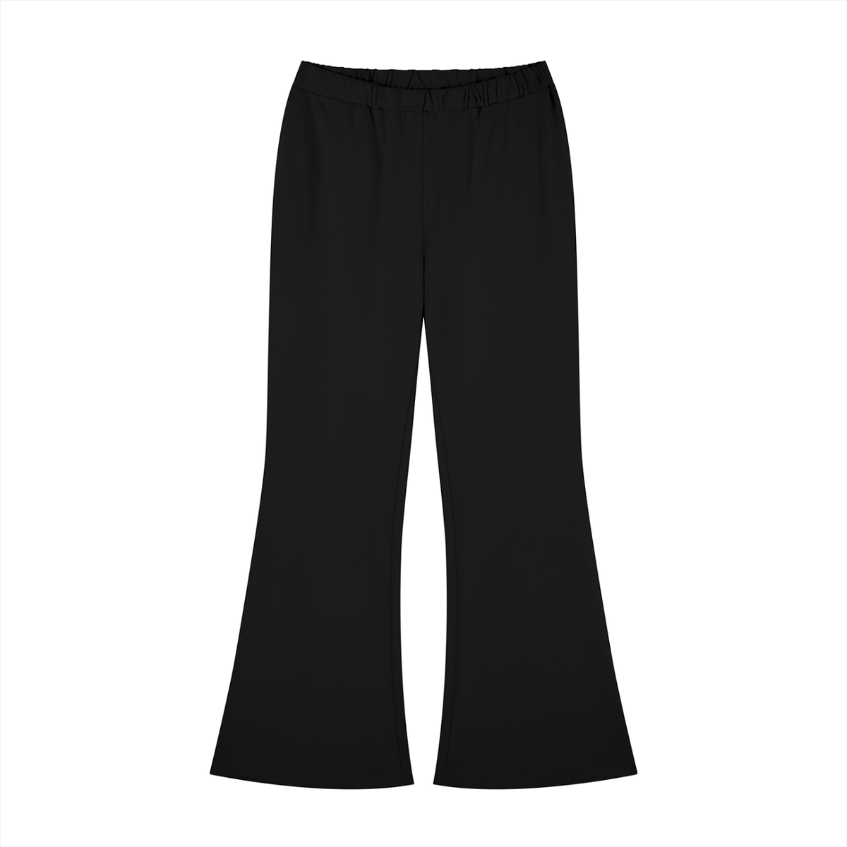 Women's Slim-Fit Flared Sweatpants in black