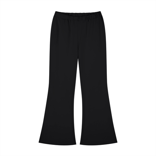 Women's Slim-Fit Flared Sweatpants in black